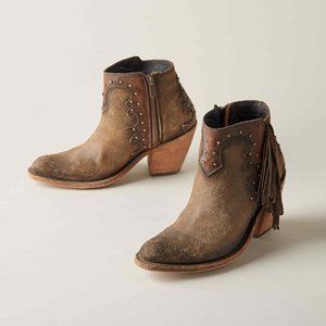 Liberty Black Lana Jane Short Fringe Boots